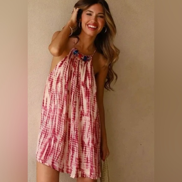 Tie dye beaded dress - Picture 1 of 14